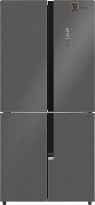 Холодильник WEISSGAUFF WCD 450 Bru Steel Glass NoFrost Inverter Холодильник WEISSGAUFF WCD 450 Bru Steel Glass NoFrost Inverter