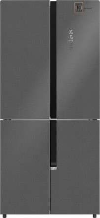 Холодильник WEISSGAUFF WCD 450 Bru Steel Glass NoFrost Inverter Холодильник WEISSGAUFF WCD 450 Bru Steel Glass NoFrost Inverter