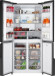 Холодильник WEISSGAUFF WCD 450 Bru Steel Glass NoFrost Inverter Холодильник WEISSGAUFF WCD 450 Bru Steel Glass NoFrost Inverter