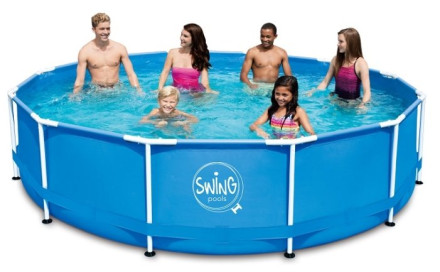 Бассейн Azuro Круглый Swing Frame Splash 3.66 х 0.91