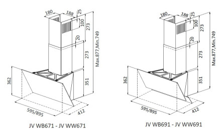 Вытяжка Jacky`s JV WB691 Вытяжка Jacky`s JV WB691