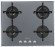 Газовая варочная панель smeg PV164S2 Газовая варочная панель smeg PV164S2