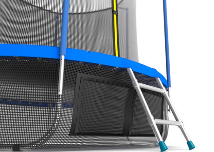 Батут Evo Jump Internal 12ft Sky с внутренней сеткой, лестницей и нижней сетью