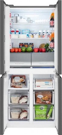 Холодильник WEISSGAUFF WCD 450 Dark Grey NoFrost Inverter Холодильник WEISSGAUFF WCD 450 Dark Grey NoFrost Inverter