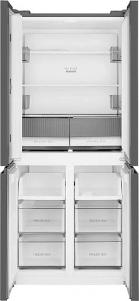 Холодильник WEISSGAUFF WCD 450 Dark Grey NoFrost Inverter Холодильник WEISSGAUFF WCD 450 Dark Grey NoFrost Inverter