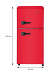 Холодильник Harper HRF-T140M red