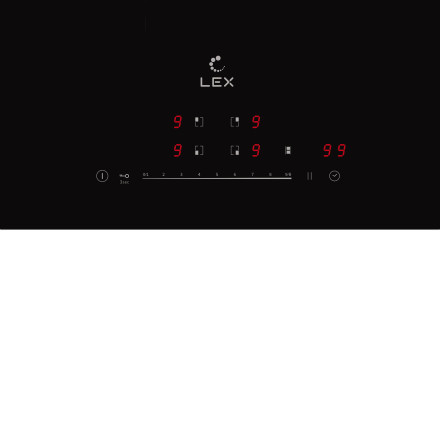 Встраиваемая индукционная варочная панель Lex EVI 641B BL