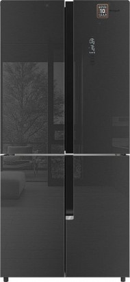 Холодильник WEISSGAUFF WCD 450 Inox Glass NoFrost Inverter Холодильник WEISSGAUFF WCD 450 Inox Glass NoFrost Inverter