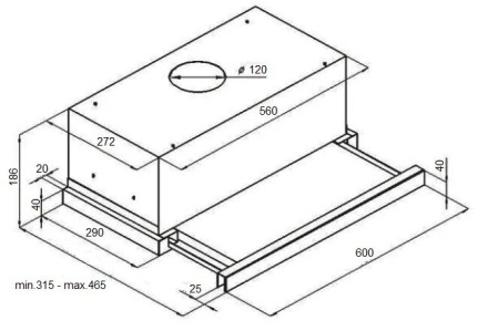 Встраиваемая вытяжка Kuppersberg Slimlux IV 60 GW