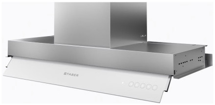 Вытяжка Faber IN-NOVA ZERO DRIP PLUS A120, нержавеющая сталь/белое стекло Вытяжка Faber IN-NOVA ZERO DRIP PLUS A120, нержавеющая сталь/белое стекло