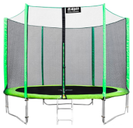 Каркасный батут Alpin 10 ft (312 см) с защитной сеткой и лестницей 312х312х245 см Каркасный батут Alpin 10 ft (312 см) с защитной сеткой и лестницей 312х312х245 см