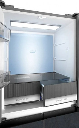Холодильник WEISSGAUFF WCD 450 Rock Glass NoFrost Inverter Холодильник WEISSGAUFF WCD 450 Rock Glass NoFrost Inverter