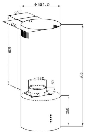 Вытяжка Maunfeld LEE WALL 35 НЕРЖАВЕЙКА УТ000011739
