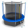 Батут Evo Jump Internal 8ft Sky синий с внутренней сеткой, лестницей и нижней сетью