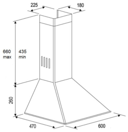 Каминная вытяжка Kuppersberg Onda 60 JB 4PB Каминная вытяжка Kuppersberg Onda 60 JB 4PB