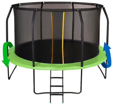 Каркасный батут SWOLLEN Prime Double 12 FT 366х366х259 см