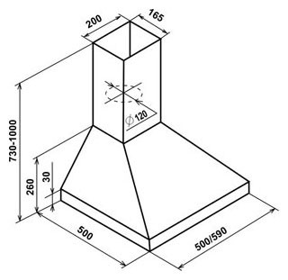 Вытяжка Elikor Вента 50 ix (слайдер)