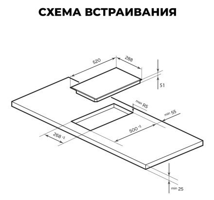 Электрическая варочная панель LEX EVH 320M BL
