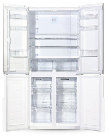 Холодильник Ginzzu NFK-510 White glass