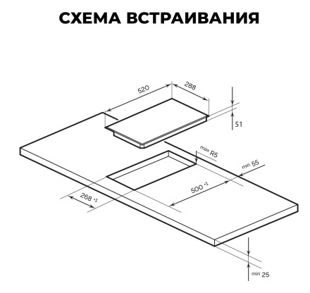 Электрическая варочная панель LEX EVH 321A BL Электрическая варочная панель LEX EVH 321A BL