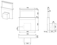 Встраиваемая вытяжка smeg KDD 90 VXNE Встраиваемая вытяжка smeg KDD 90 VXNE