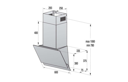 Каминная вытяжка Gorenje WHI 649 E XGW Каминная вытяжка Gorenje WHI 649 E XGW