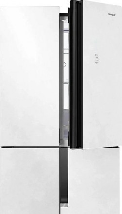 Холодильник WEISSGAUFF WCD 450 White Rock Glass NoFrost Inverter