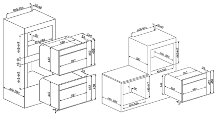 Духовой шкаф smeg SF4604PMCNR Духовой шкаф smeg SF4604PMCNR