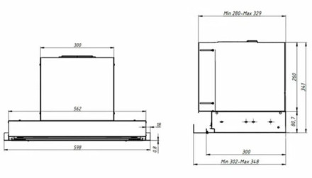 Встраиваемая вытяжка Franke T-FORM BK 60 (305.0706.455) Встраиваемая вытяжка Franke T-FORM BK 60 (305.0706.455)