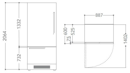 Встраиваемый холодильник KitchenAid KCZCX 20900L Встраиваемый холодильник KitchenAid KCZCX 20900L
