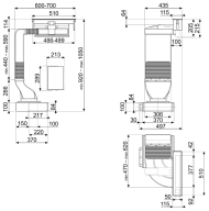 Встраиваемая вытяжка smeg KDH 12 WLD Встраиваемая вытяжка smeg KDH 12 WLD