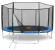 Каркасный батут Happy Jump 12ft Pro 374х374х260 см Каркасный батут Happy Jump 12ft Pro 374х374х260 см
