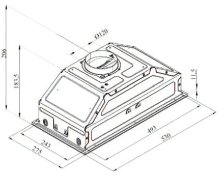Встраиваемая вытяжка Darina Built in M605W Встраиваемая вытяжка Darina Built in M605W