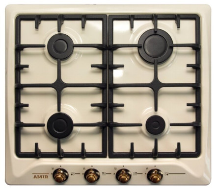Газовая варочная панель AMIR PG6040 RSTK GK Газовая варочная панель AMIR PG6040 RSTK GK