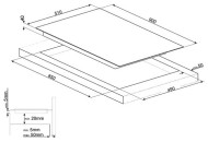 Электрическая варочная панель smeg SE395ETB Электрическая варочная панель smeg SE395ETB
