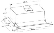 Встраиваемая вытяжка Backer TH 60L-2F70-BG