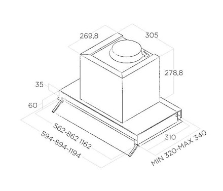 Вытяжка Elica BOXIN LX/BL MAT/A/120 Вытяжка Elica BOXIN LX/BL MAT/A/120