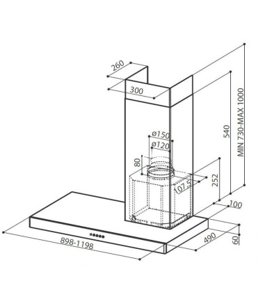 Каминная вытяжка Faber Stilo SRM DX/SP A90 (325.0518.928) Каминная вытяжка Faber Stilo SRM DX/SP A90 (325.0518.928)