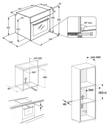Электрический духовой шкаф Whirlpool OAS KP8V1 IX Электрический духовой шкаф Whirlpool OAS KP8V1 IX