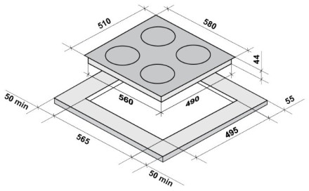 Варочная панель Fornelli PV 60 Dolce WH Варочная панель Fornelli PV 60 Dolce WH