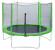 Каркасный батут DFC Trampoline Fitness 8FT-TR-LG/8FT-TR-B с сеткой 244х244 см