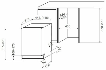 Встраиваемая посудомоечная машина Whirlpool ADG 155 Встраиваемая посудомоечная машина Whirlpool ADG 155