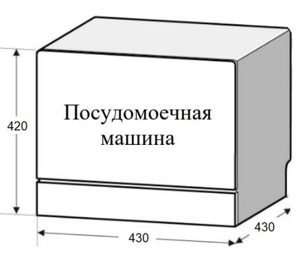 Посудомоечная машина Weissgauff TDW 4057 Mini Turbo Dry