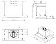 Встраиваемая вытяжка smeg KSET 600 HXE