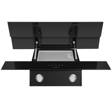 Каминная вытяжка Maunfeld Manchester Light 90 черное стекло Каминная вытяжка Maunfeld Manchester Light 90 черное стекло