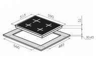 Газовая варочная панель MAUNFELD EGHG 64.33CBGI.R/G Газовая варочная панель MAUNFELD EGHG 64.33CBGI.R/G
