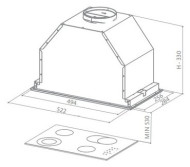 Встраиваемая вытяжка Faber INCA LUX EG8 X A52