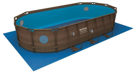 Бассейн Bestway Power Steel Deluxe Series Piscine Ovale Marron 56716 Бассейн Bestway Power Steel Deluxe Series Piscine Ovale Marron 56716