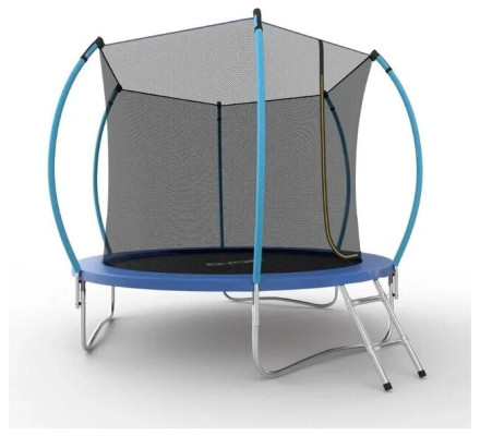 Каркасный батут EVO Jump 10FT Internal Blue с сеткой и лестницей Каркасный батут EVO Jump 10FT Internal Blue с сеткой и лестницей