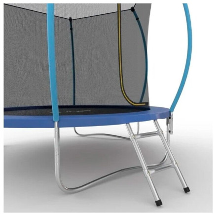 Каркасный батут EVO Jump 10FT Internal Blue с сеткой и лестницей Каркасный батут EVO Jump 10FT Internal Blue с сеткой и лестницей